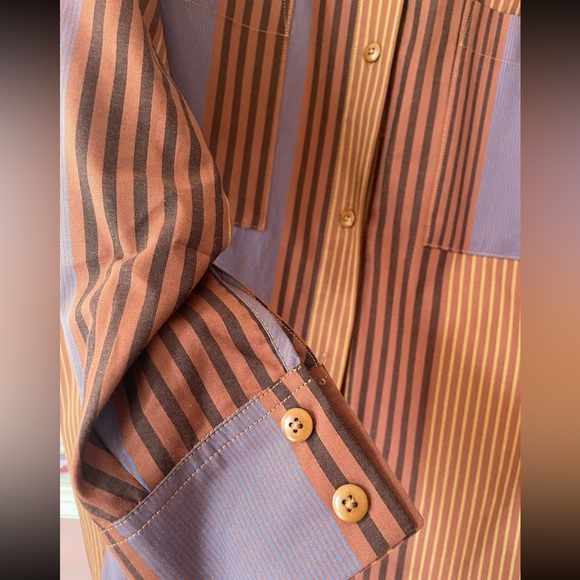 NWoT Ilana Kohn Talia shirt in Penny Vari print - Picture 2 of 7